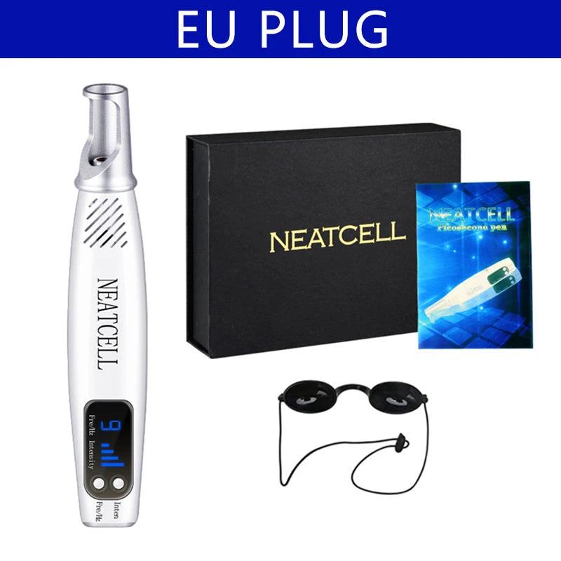 Picosecond Laser Pointer for Mole Removal Dark Spot Removal Pen tattoo Acne Skin Pigment Portable Removal Machine Beauty Blue Whit box EU
