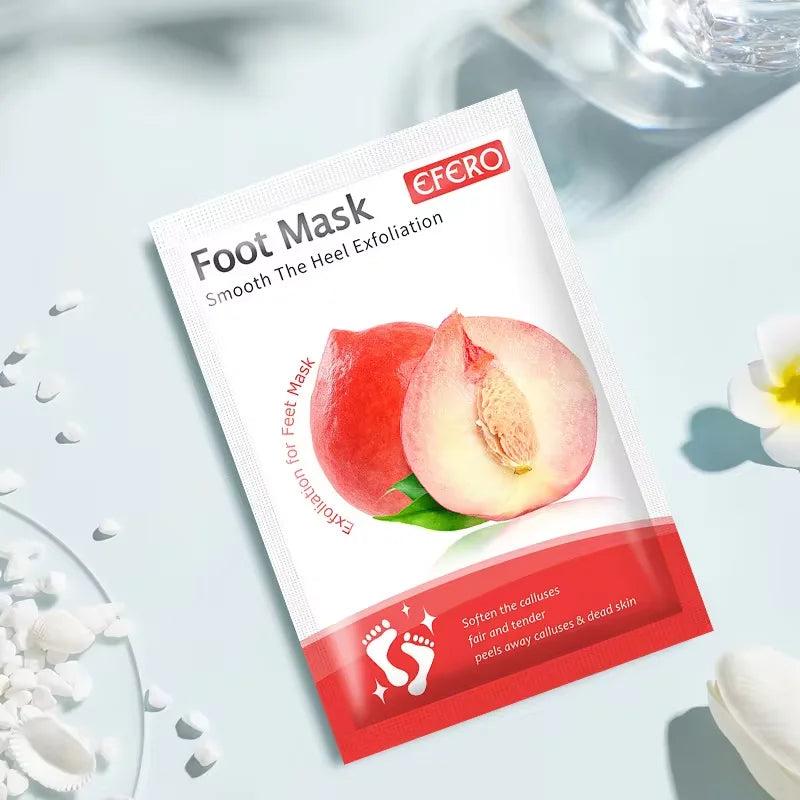 1 Pag = 1 Pair Honey Foot Mask For Remove Dead Skin Calluses Exfoliating Foot Mask Feet Cream Whitening Foot Spa Skin Care Tool A honey peach
