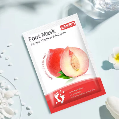 1 Pag = 1 Pair Honey Foot Mask For Remove Dead Skin Calluses Exfoliating Foot Mask Feet Cream Whitening Foot Spa Skin Care Tool A honey peach