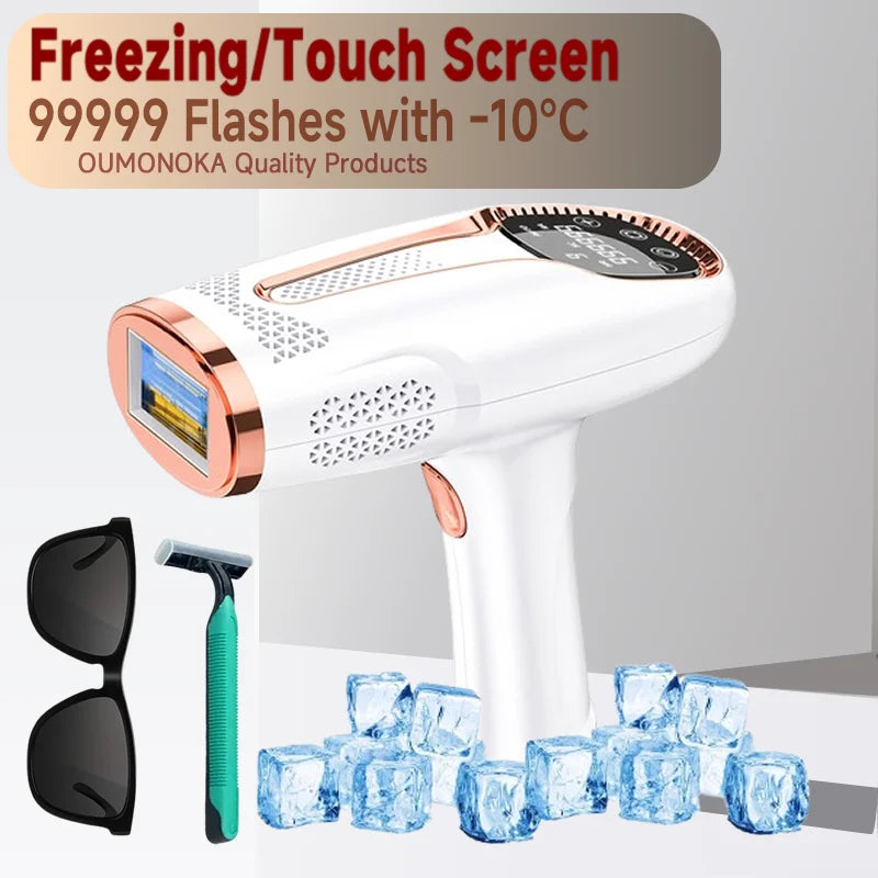 Permanent Laser Hair Removal Bikini Women's IPL Depilators Shaver Facial Hair Cutting Machine Men's Razo to Remove Hair Trimmer -10C Freezing