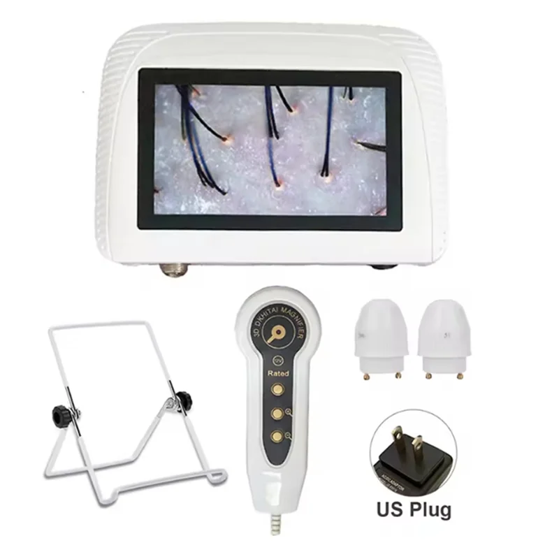 A52Q-Skin Analyzer Analyser For Diagnosis Skin Care Tools With 2 Lens Rechargeable US Plug