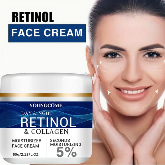 Collagen Retinol HyaluronicAcid Facial Cream Anti Aging Firming Lifting Fade Fine Lines Whitening Moisturizing Brightening Skin