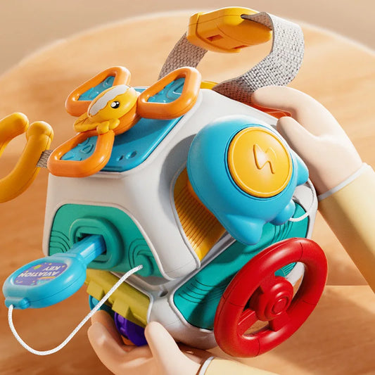 Baby Toys Busy Ball Hand-catch Ball Puzzle Sensory Hexahedral Rotating Box Parent-child Interactive Toys Toddler Educational Toy A CHINA
