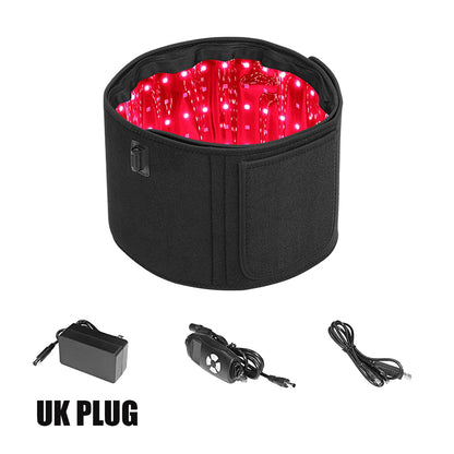 Red ＆Infrared Light Therapy Belt 850nm 660nm LED Beauty Devices fo Wrap Burn Fat Face Wrap Slimming Waist Heat Pad Full Body BLACK-UK