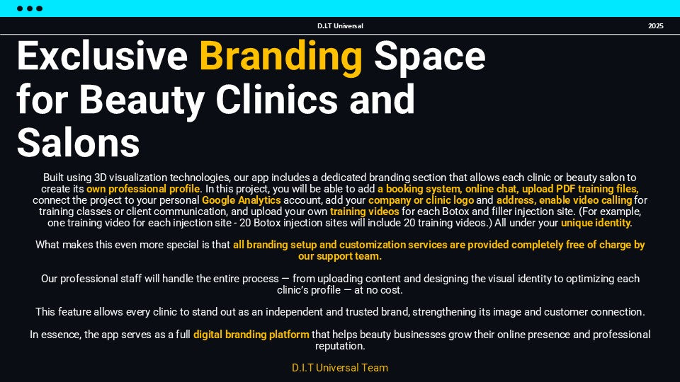 3D Web Application for Botox and Filler